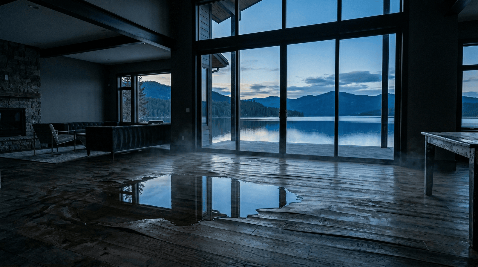 water damage restoration Sandpoint Idaho lake home flood damage Lake Pend Oreille